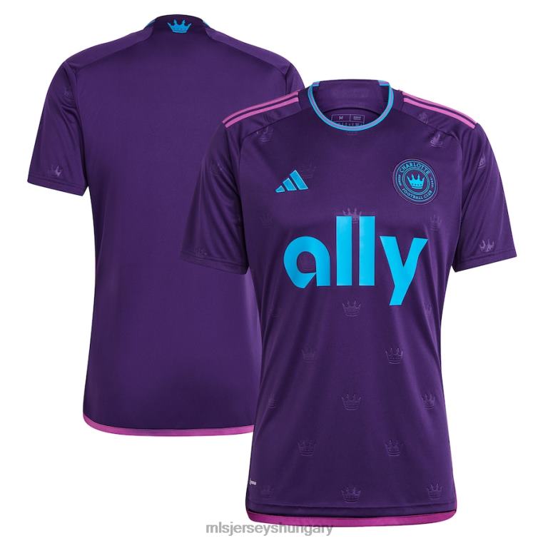 férfiak charlotte fc adidas purple 2023 koronaékszer kit replika mez mez MLS Jerseys 22FZD14