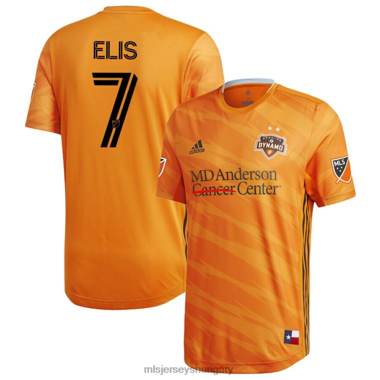 férfiak houston dynamo alberth elis Adidas orange 2020 elsődleges hiteles játékos mez mez MLS Jerseys 22FZD1241